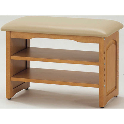 Wooden Storage Entrance Bench 60cm Width with Anti-Wobble