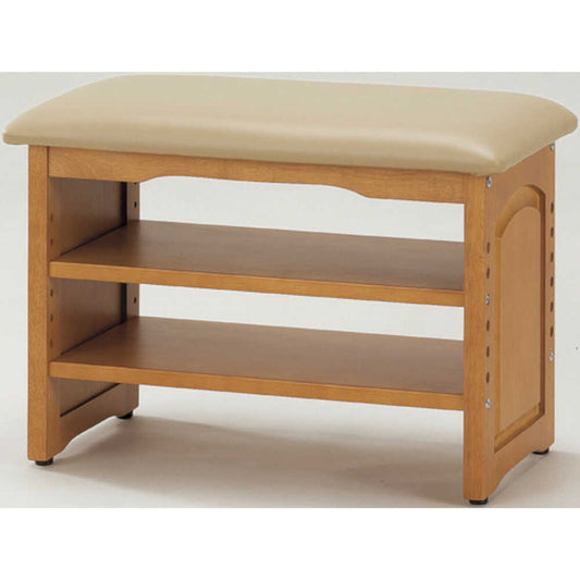 Wooden Storage Entrance Bench 60cm Width with Anti-Wobble