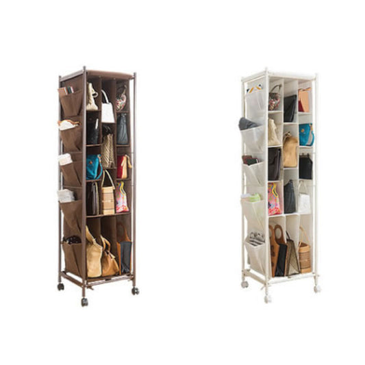 Bag Storage Rack 3 Columns Brown [0394010]