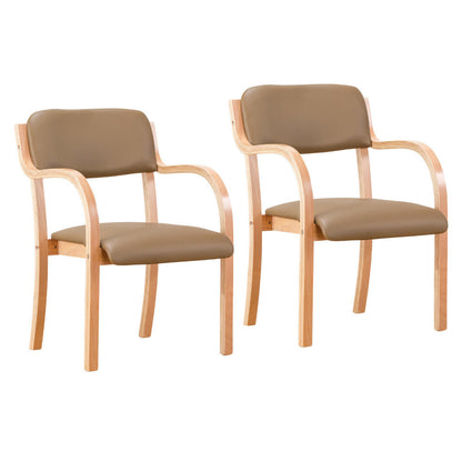 Standing Support Chair Set of 2 Beige