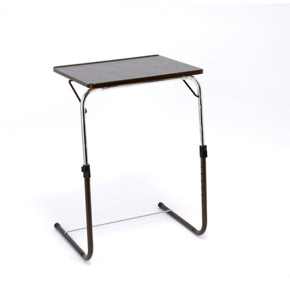 Adjustable Folding Table Brown