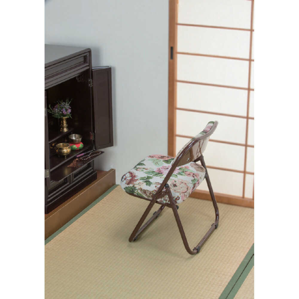 Lightweight Foldable Gobelin Pattern Low Chair Single