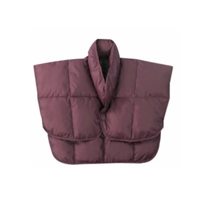 Warm Down Shoulder Wrap Set of 2 Navy + Burgundy