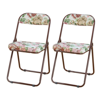 Lightweight Foldable Gobelin Pattern High Chair Set of 2