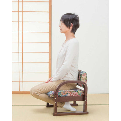 Natural Wood Easy Stand-Up Chair Gobelin