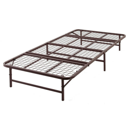 Foldable Storage Pipe Bed - Single - Brown