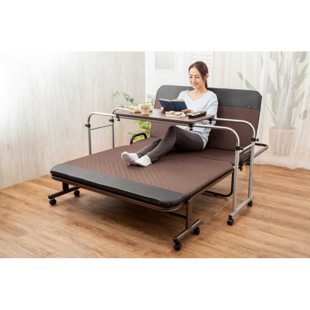 Adjustable Free Table Dark Brown