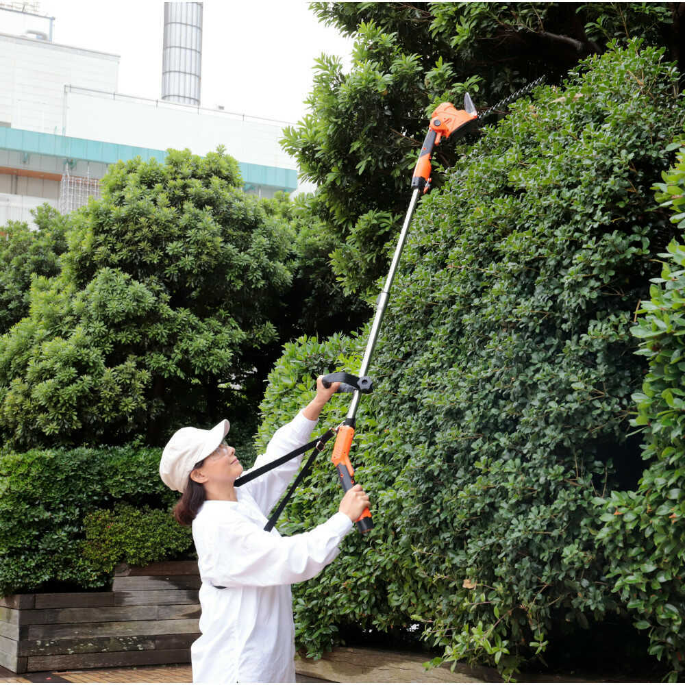 Cordless 2-Way Hedge and Grass Trimmer 9-Piece Set [04203]