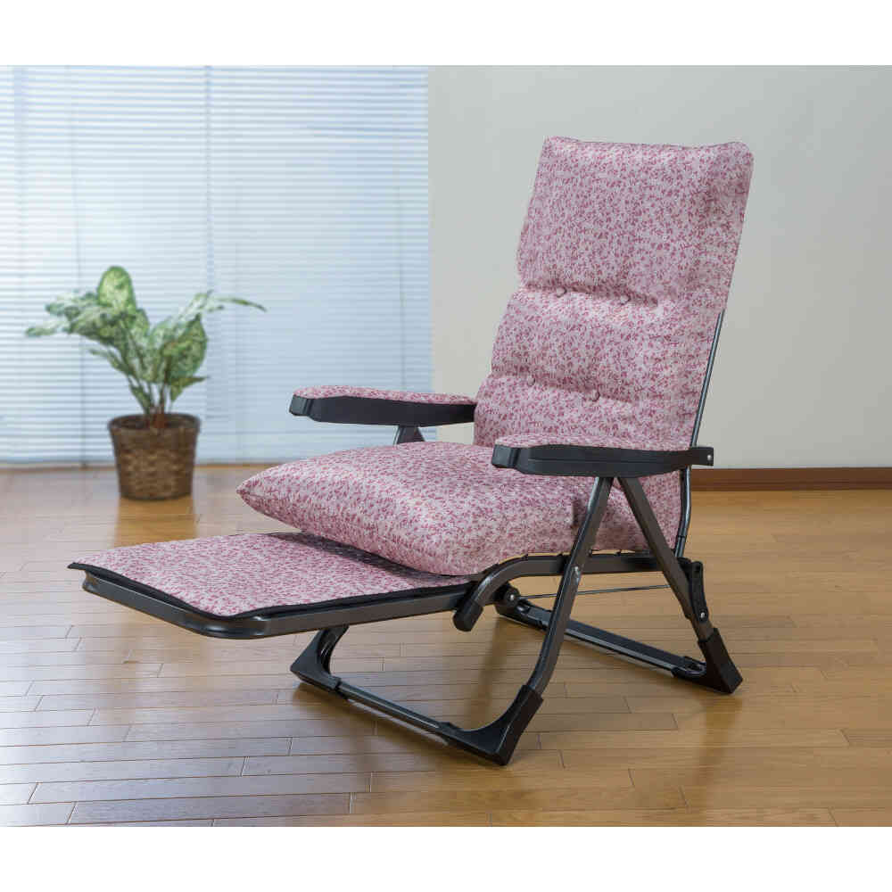 Reclining Armchair DXII Floral Pink