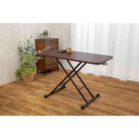 Easy Height Adjustable Free Table Brown