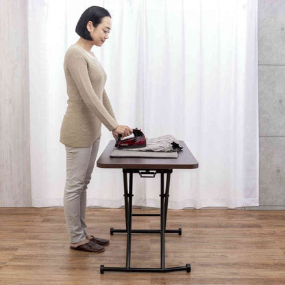 Easy Height Adjustable Free Table Brown