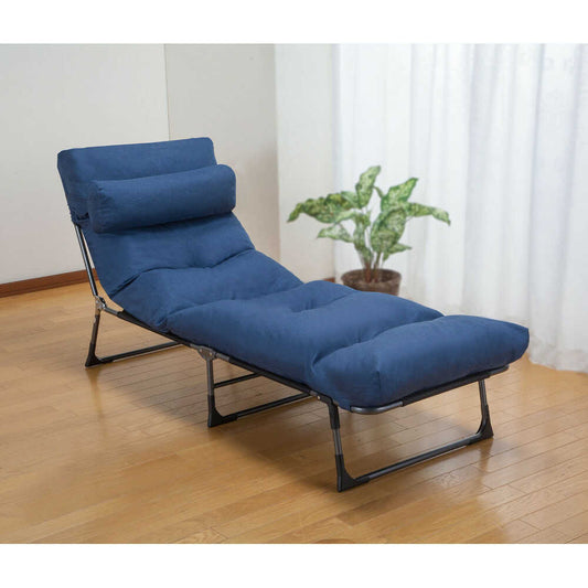 Pillow & Reclining Floor Cushion Bed Navy