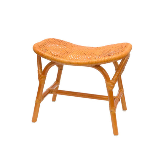 Natural Rattan Square Stool