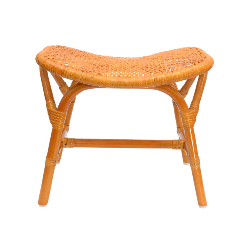 Natural Rattan Square Stool
