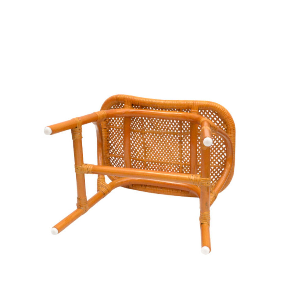Natural Rattan Square Stool