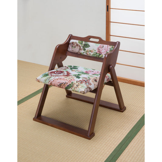 Natural Wood Japanese Style Folding Chair [04490]