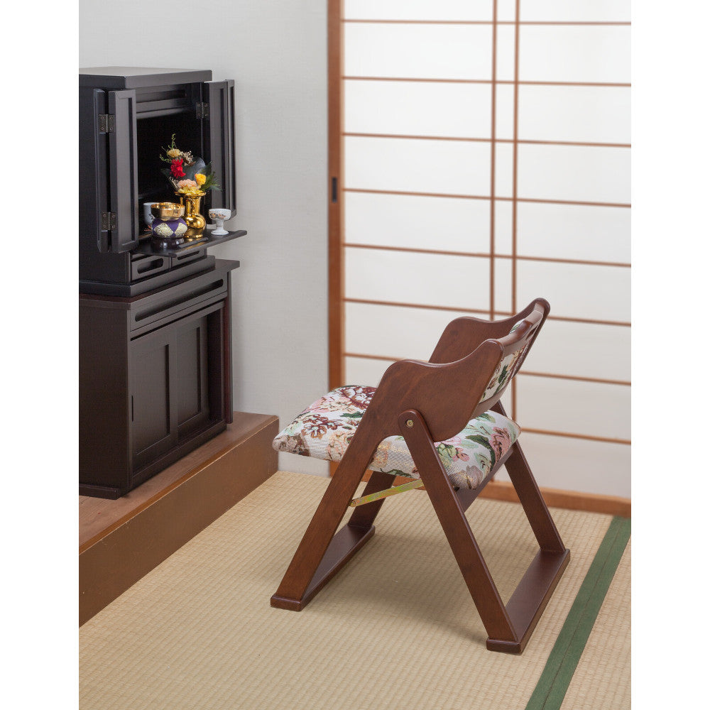 Natural Wood Japanese Style Folding Chair [04490]