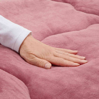 Triple Warm Blanket and Comforter Set Semi-Double Pink