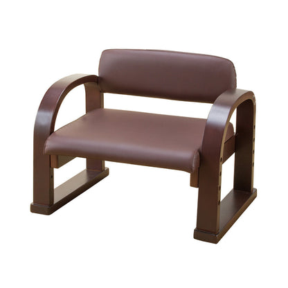 Natural Wood Easy Chair for Sitting and Standing Made in Japan 1 Chair DBR