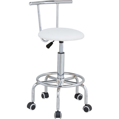 Easy Height Adjustable Rotating Chair - White