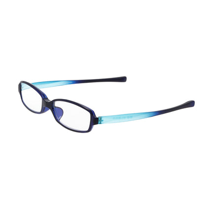 Reading Glasses - Square Navy/Aqua +3.0