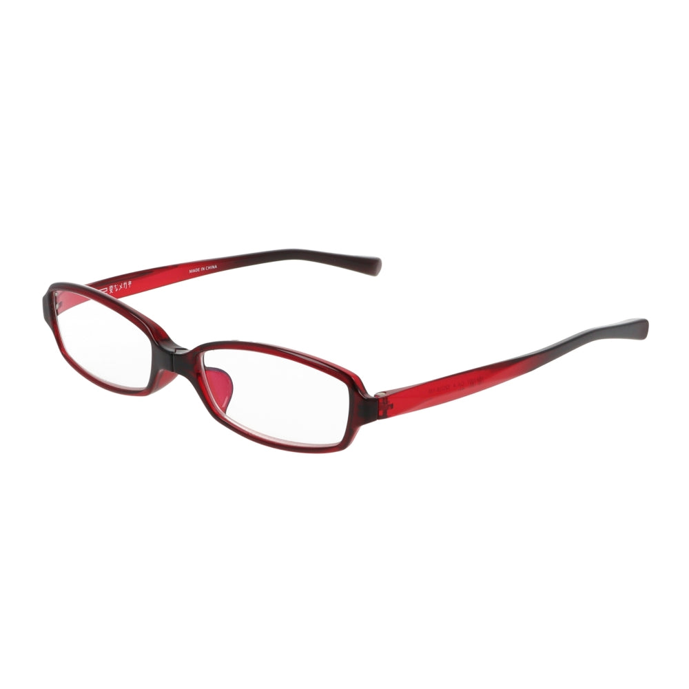 Over-the-Counter Reading Glasses - Odd Glasses Square Red +3.0