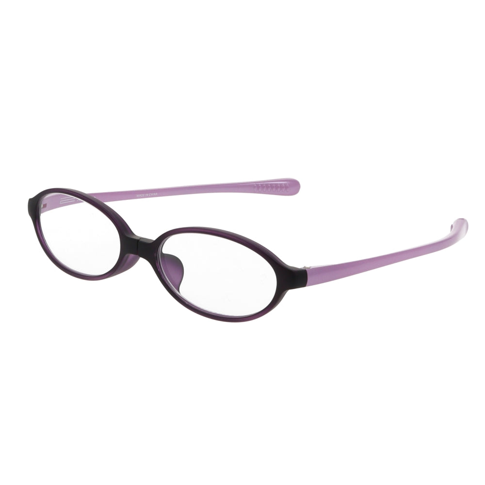 Reading Glasses - Oval Purple +2.0