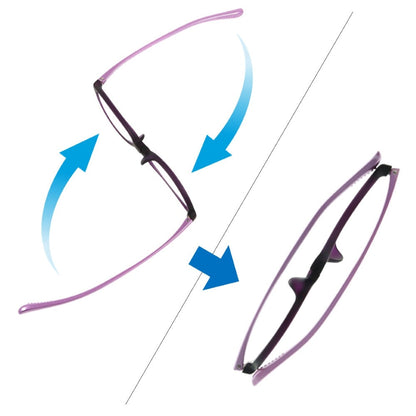Reading Glasses Weird Glasses Oval Purple +2.5