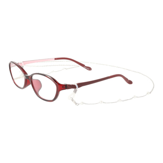 Over-the-Counter Reading Glasses - LE-5001 Wine Red +3.0 with Glasses Cord