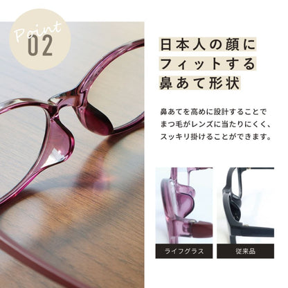 Over-the-Counter Reading Glasses - LE-4001 Pink +2.5