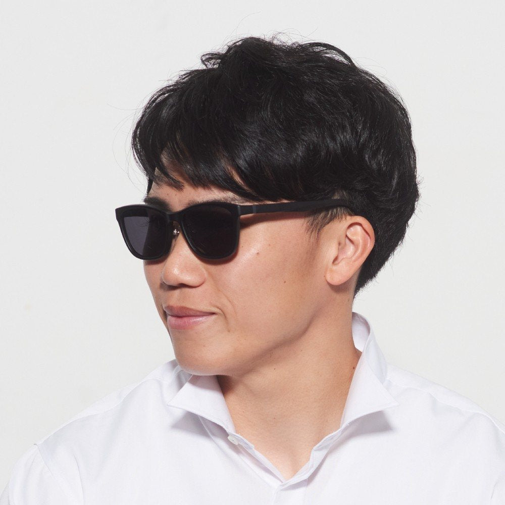 Polarized Sunglasses Peak Mountain 017SG Black Matte