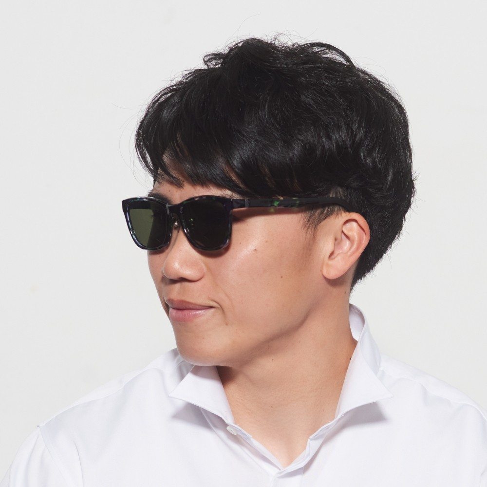 Polarized Sunglasses Peak Mountain 017SG Black Green
