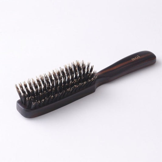 Premium Black Boar Bristle Hair Brush 6 Rows HKSB-6
