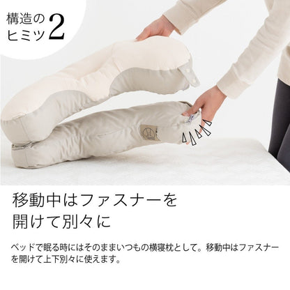 YOKONEGU Portable Pillow for Side Sleepers