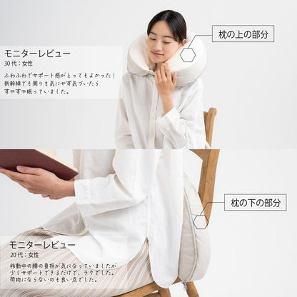 YOKONEGU Portable Pillow for Side Sleepers