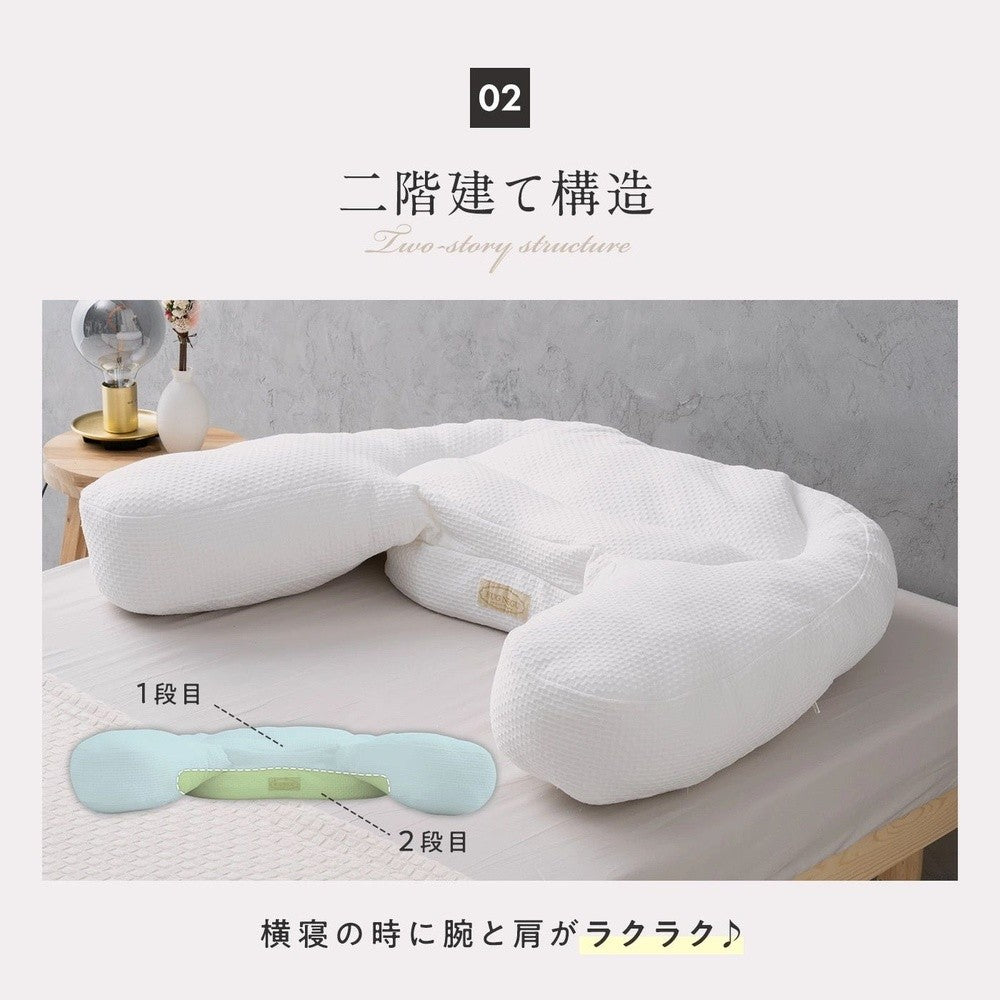 HUGNEGU Pillow for Back and Side Sleepers