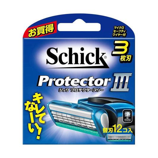 Schick Protector 3 Replacement Blades 12 Pieces