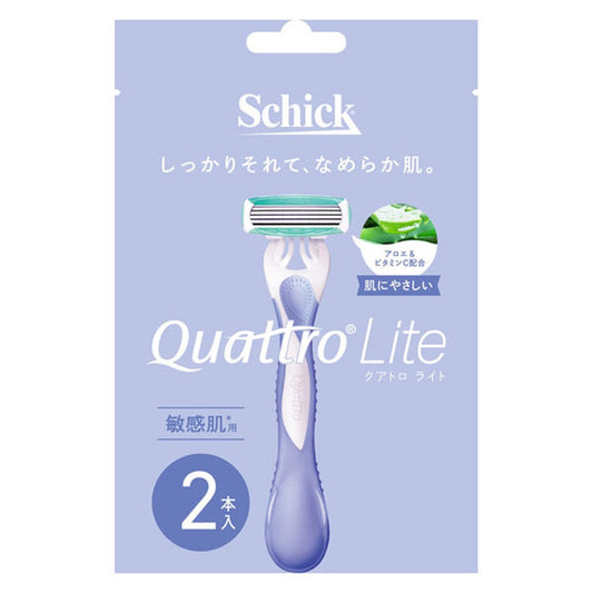 Schick Quattro Light Sensitive Skin 2 Pieces