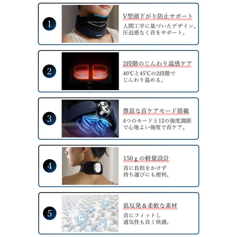 フィリップス ネックマッサージャー PPM3311 【直送品】 返品・キャンセル・他商品と同時購入は不可