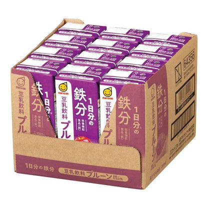 Marusan Daily Iron Soy Milk Drink Prune Mix 200ml