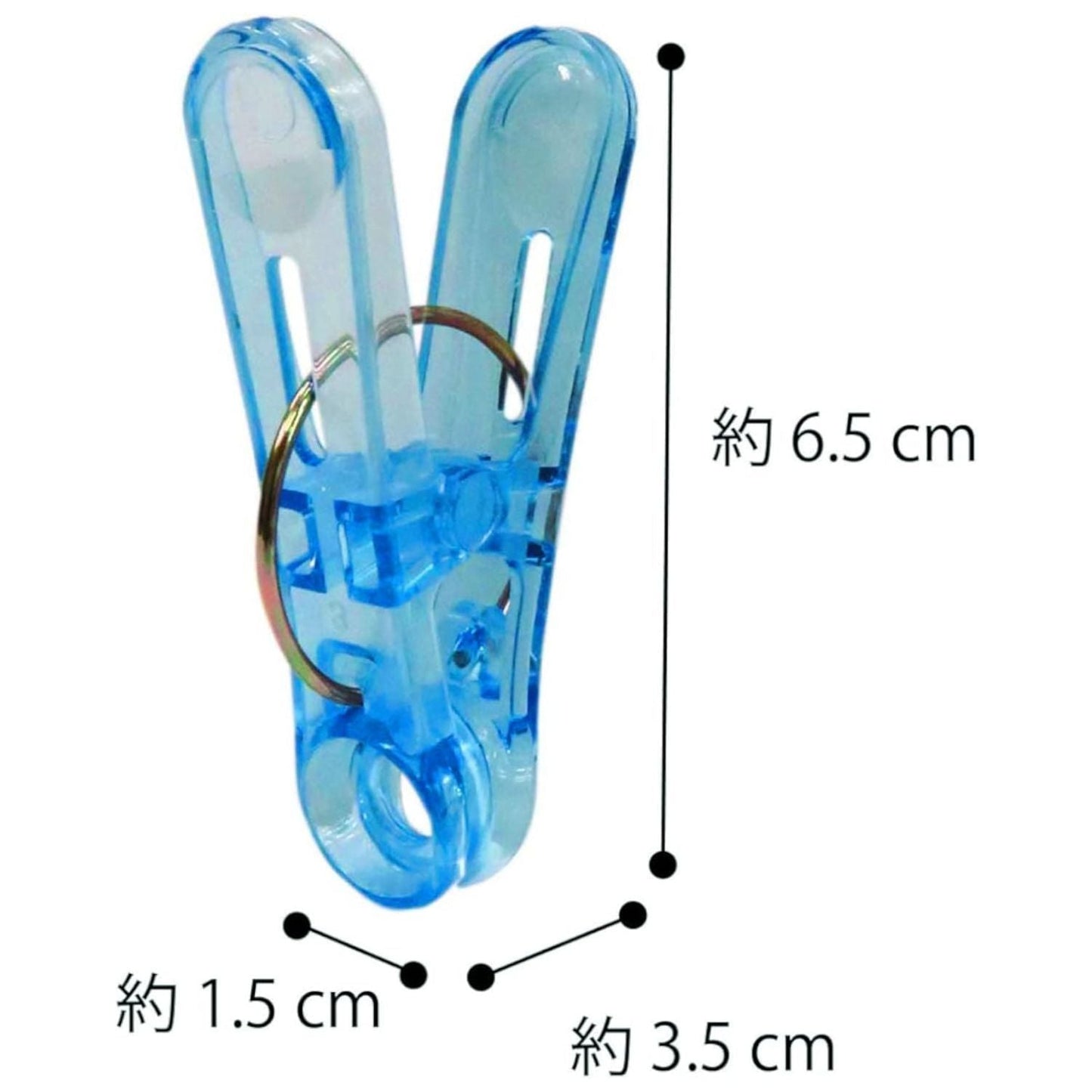 Ohe Polycarbonate Lingerie Clips Blue 88565 12 Pieces