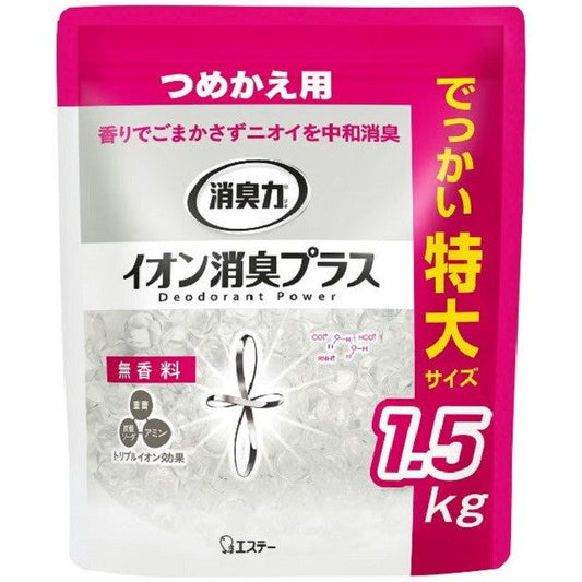 Estée Deodorizing Power Clear Beads Ion Deodorant Plus Extra Large Refill 1.5kg