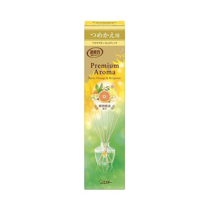 Estée Room Deodorizer Premium Aroma Stick Refill Sweet Orange & Bergamot 65ml