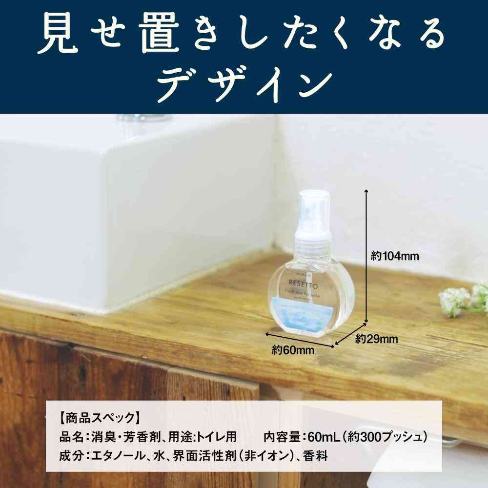 Estée Toilet Deodorizing Power Fresh Mist RESETTO Herbal Refresh Body 60mL