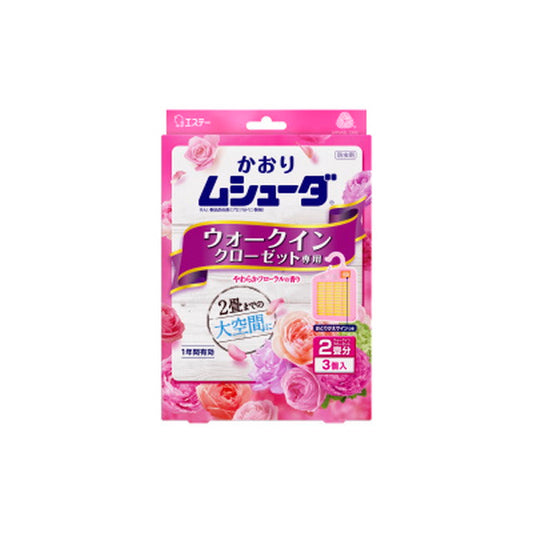 Kaori Mushuda 1-Year Effective Walk-in Closet Soft Floral Scent 3 Pieces