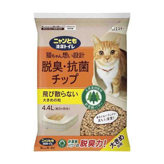 Nyan-Tomo Clean Toilet Deodorizing & Antibacterial Chips Large Granules 4.4L