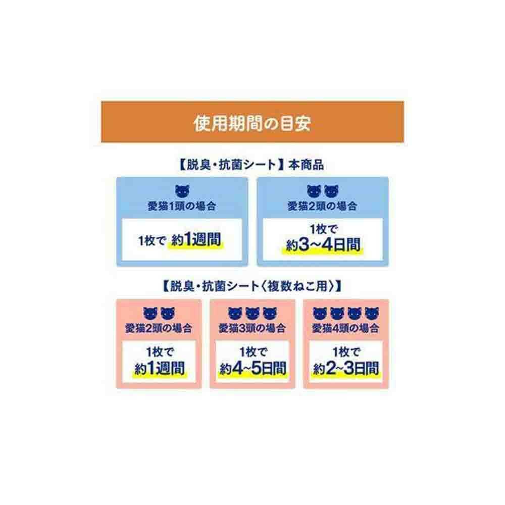 Nyan-Tomo Clean Toilet Deodorizing & Antibacterial Sheets 8 Sheets