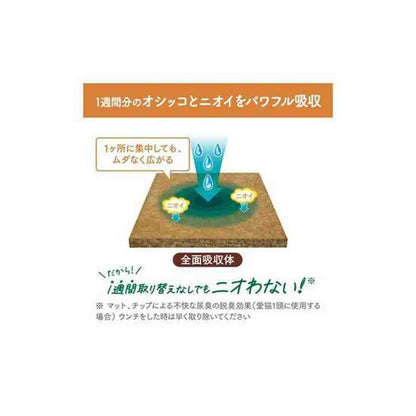 Nyan-Tomo Clean Toilet Deodorizing & Antibacterial Mats 6 Sheets