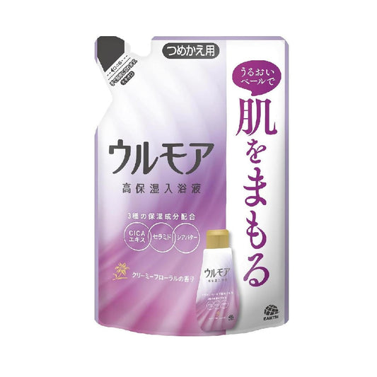 Earth Pharmaceutical Ulmoa High Moisture Bath Liquid Creamy Floral Refill 480ml