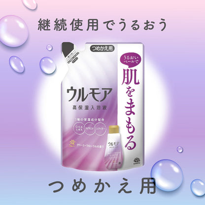Earth Pharmaceutical Ulmoa High Moisture Bath Liquid Creamy Floral Refill 480ml